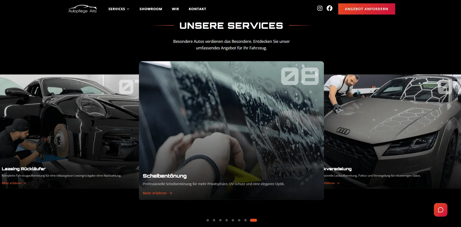 Autopflege Aria’s Online Service Journey hero image 3